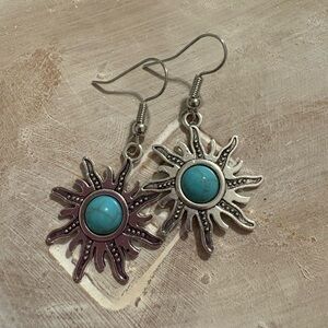 Sunburst Turquoise Earrings